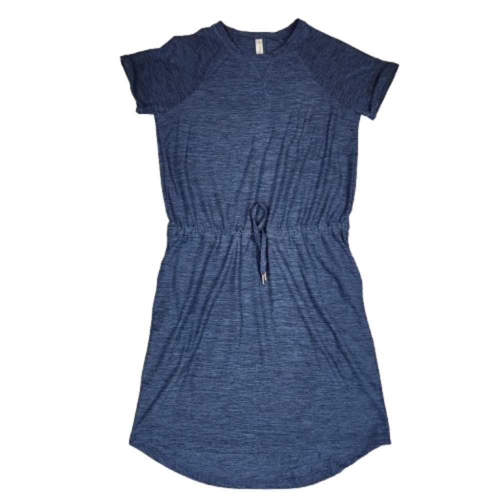 Butter Soft Kyodan Outdoor Navy Blue Dress Cinch Waist With Tie